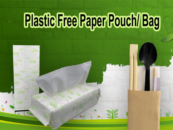 Nueva bolsa de embalaje de bolsa de papel degradable sin plástico de desarrollo independiente